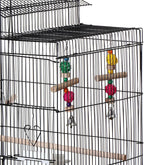 39-Inch Roof Top Bird Cage Large Flight Parrot Cage w/Toys - Image 5