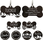 Ultra Joys Stainless Steel Pet ID Tag Dog Name Tags Personalized Front and Back by UltraJoys