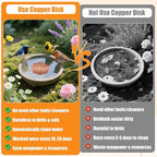 1P 4inches Bird Bath Purification Disk, 99.99% Pure Copper Bird Bath Disc Safe - Image 6