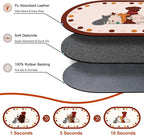 Dog Food Mat 20''x12'', Small Pet Feeding Mat, Non-Slip Rubber Pet Food Mat - Image 2