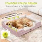 Orthopedic Dog Beds for Large Medium Dogs, Big Waterproof Memory Foam Pet Couch - Image 7