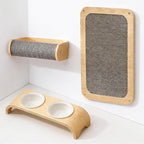 Cat Wall Shelves for Cat Wall Steps, Wooden Floating Modern Mounted Space by SOJILET