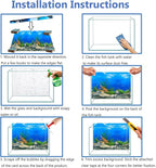 Fish Tank Background Sea Anemone Coral Theme Aquarium Background Poster Fish - Image 7