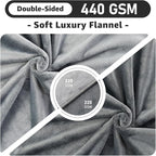 LOOBANI Waterproof Blanket for Bed: Reversible Soft Flannel Queen Bed Blanket - Image 4