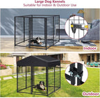Dog Kennel Outdoor, 4.5' x 4' x 4' Outside Dog Kennel - Image 4