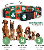 Native Pup St Patricks Dog Collar- Saint Patrick Green Shamrock Pet Collars- - Image 3