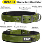 Fida Heavy Duty Dog Collar, Ultra Comfortable Soft Neoprene Padded, Adjustable - Image 2