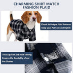 Koneseve Dog Shirt, Pet Plaid Clothes Shirt T-Shirt, Sweater Bottoming Shirt - Image 4