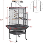 Yaheetech 61-inch Playtop Wrought Iron Large Parrot Bird Cages - Image 3