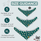 Spring Dog Bandanas with Snap Button, 2 Pack Floral Dog Scarf - Image 2