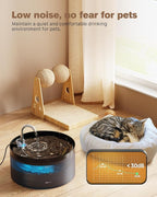 Cat Water Fountain: 108oz/3.2L Cat Fountain Super Silent Pet Water Fountain - Image 4