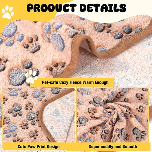 4 Pack Premium Soft Pet Blankets Washable - Image 2