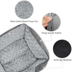 INVENHO X-Large Dog Bed Rectangle Washable Orthopedic Soft Calming Sleeping - Image 4