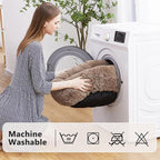 MIXJOY Calming Cat Beds for Indoor Cats, Fluffy Small Cat Cuddler, Anti-Anxiety - Image 5