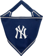 Pets First MLB New York Yankees TIE Bandana, Large/X-Large. Dog Bandana Scarf by PETSFIRST