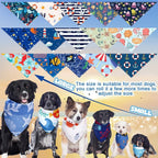 150 Pcs Ocean Dog Bandanas Bulk Summer Pet Bibs Triangle Ocean Themed Pet Scarf - Image 3