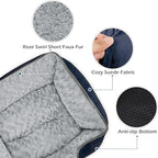 INVENHO Medium Dog Bed Rectangle Washable Orthopedic Soft Calming Sleeping - Image 4