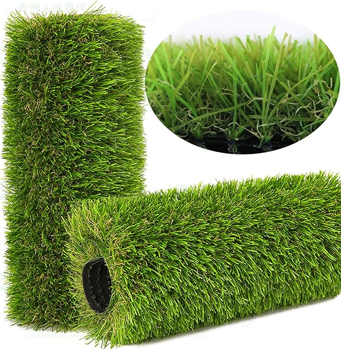 Artificial Grass Rug Outdoor Indoor 9FTX20FT Fake Grass Carpet Green Synthetic by NINXIANG