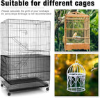 Shappy Large Bird Cage Seed Catcher, Bird Cage Cover Net Skirt Guard, - Image 4