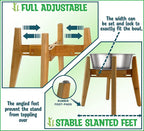 Dog Bowl Stand - Ideal for Large Breeds, Adjustable, Raises Pet Food Feeders - Image 3