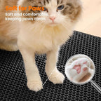 Extra Large Cat Litter Mat, 30x22 Inches Honeycomb Double Layer Cat Litter - Image 7