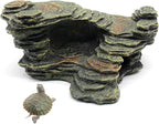 Turtle Basking Platform Shale Scape Step Ledge, Reptile Ladder Resting Terrace by relaqcc