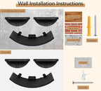 2-Piece Cat Wall Steps with Grey Felt Pads, Floating Cat Wall Perches and - Image 6
