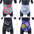 30 Pcs Fathers Day Small Dog Bandanas Bulk 25 Inch Love Dad Dog Bandanas - Image 4