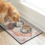 Dog Food Mats for Floors, Absorbent Quick Dry Pet Cat Food Mat, Dog Bowl Mats - Image 2