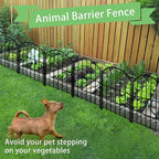 Decorative Garden Fence 17in x30ft, 30 Pack Rustproof Metal No Dig Fence Animal - Image 4