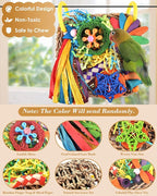 ERKOON Bird Cockatiel Toys Foraging Toys Hanging Parrot Toys - Image 3