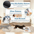 Cute Cats Pet Food Mat for Cats and Dogs–Christmas Stocking Absorbent Quick Dry - Image 4