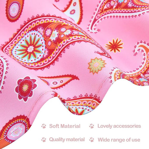 30 Pcs Paisley Dog Bandanas Bulk 33 Inche XL Stitch Dogs Bandanas Polyester - Image 2