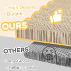 Cat Scratch Pad with Catnip, 3 Packs Corrugated Cardboards Cat Scratcher Pads - Image 3