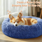 JOLLYVOGUE Calming Dog Bed Medium Size Dog, Anti-Anxiety Donut Medium Pet Bed - Image 5