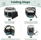 Love's cabin Pet Puppy Dog Playpen, Medium Dog Tent Crates Cage Indoor/Outdoor - Image 8