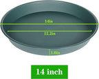 4 Pack of 14 inch Plant Saucer, Heavy Duty Round Plant Trays - Image 2