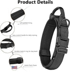 DAGANXI Tactical Dog Collar, Adjustable Military Training Nylon Dog Collar - Image 3