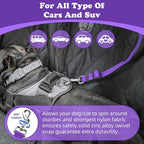 BWOGUE Pet Dog Cat Seat Belts, Car Headrest Restraint Adjustable Safety Leads - Image 5