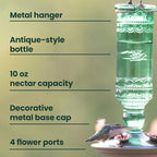 Perky-Pet Glass Bottle Hummingbird Feeder - Image 3