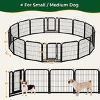 Yaheetech Dog Playpen Outdoor, 24 inch 16 Panels Dog Pen Indoor Heavy Duty - Image 5