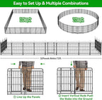 Heavy Duty Dog Playpen: 32 Steel Panels 40" Height, Square Steel Pipe - Image 8