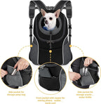 WOYYHO Pet Dog Carrier Backpack Small Dog Front Backpack Ventilated Dog Carrier - Image 4