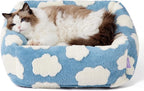 LE SURE Cute Dog Bed for Small Dogs & Cats- Washable Puppy Beds, Cozy Rectangle by Lesure