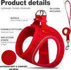 Fida Comfy Dog Harness with Leash, Cat Vest Harness Escape Proof, Breathable - Image 2