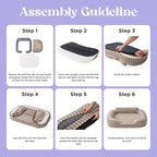 LE SURE Cute Dog Beds Large Sized Dog, Orthopedic Waterproof Large Pet Bed - Image 7