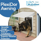 Plexidor Performance Pet Doors Universal Pet Door Awning - Image 5