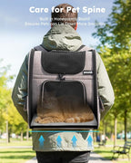 Pecute Cat Backpack Carrier Expandable, Pet Backpack - Image 8
