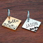 Ultra Joys Stainless Steel Pet ID Tag Dog Name Tags Personalized Front and Back - Image 2