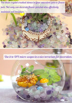 Fluorite Aquarium Gravel Rocks Natural Tumbled Healing Crystal Chips Bulk - Image 4